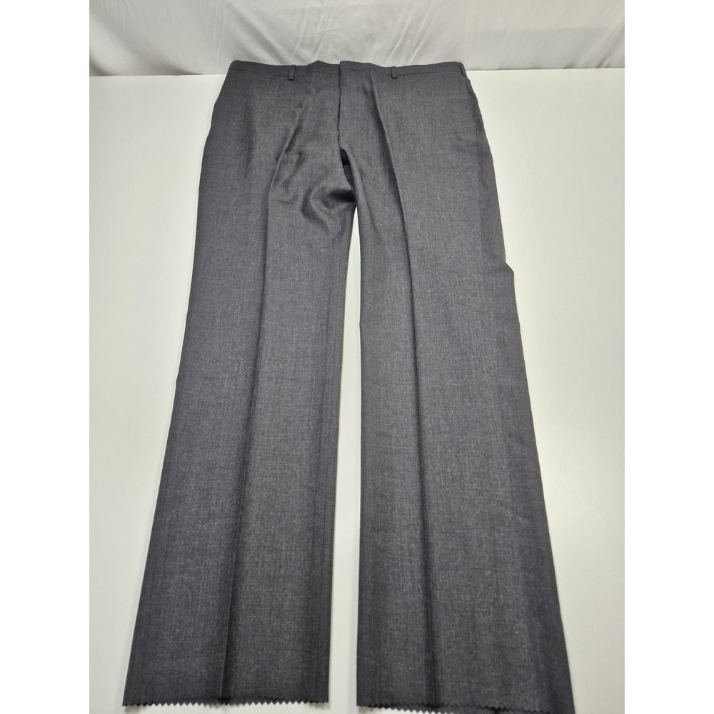 Palm Beach Classics Dress Pants Men's 44x36 Gray Flat Front Classic Unhemmed NWT